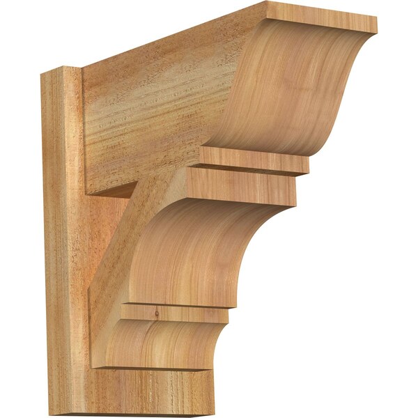 Ekena Millwork Balboa Traditional Rough Sawn Outlooker, Western Red Cedar, 8"W x 16"D x 16"H OUT08X16X16BOA01RWR - main